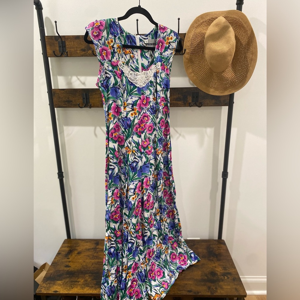 VINTAGE JONI BLAIR | 80’s floral jumpsuit, sz 7